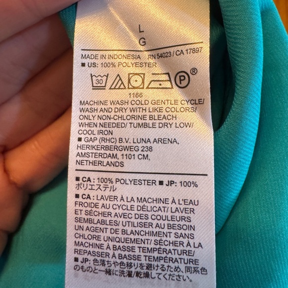 NWT-Banana Republic Teal Women's Blouse - Picture 4 of 5